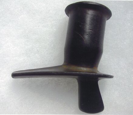 black steatite handled platform pipe