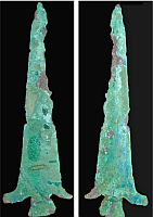 copper spear was found by C.P. Mallory in Spencer County, Indiana