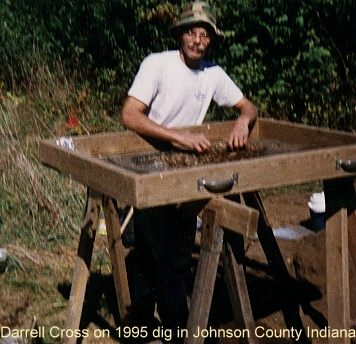 Darrell Cross on 1995 dig.